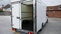 Renault-Trafic-Low-Loader-Luton-20-150ps-Red-Edition-Barn-Doors-Euro-6-rear-door-open